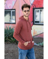 Lucky Blessed Life 401 Cotton Polyester Hoodie - Rust Red, Unisex Sponge Fleece, 250 Gsm (1 Piece)