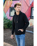 Lucky & Blessed Life 401 Cotton Polyester Hoodie Fabric - Black, Unisex Sponge Fleece, 250 GSM (1 Piece)