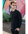 Lucky Blessed Life 501 Cotton Polyester Sweatshirt - Black, Unisex Sponge Fleece, 250 GSM (1 Piece)