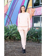 Lucky & Blessed Life 601 Cotton Polyester Joggers - Peach, Unisex Sponge Fleece, Lightweight (1 Piece)