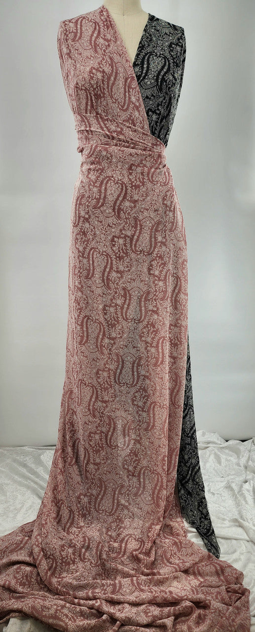 Chelsea Chiffon Polyester Fabric - Rose, 58/60" Width