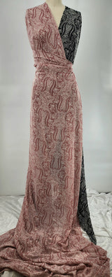 Chelsea Chiffon Polyester Fabric - Rose, 58/60" Width