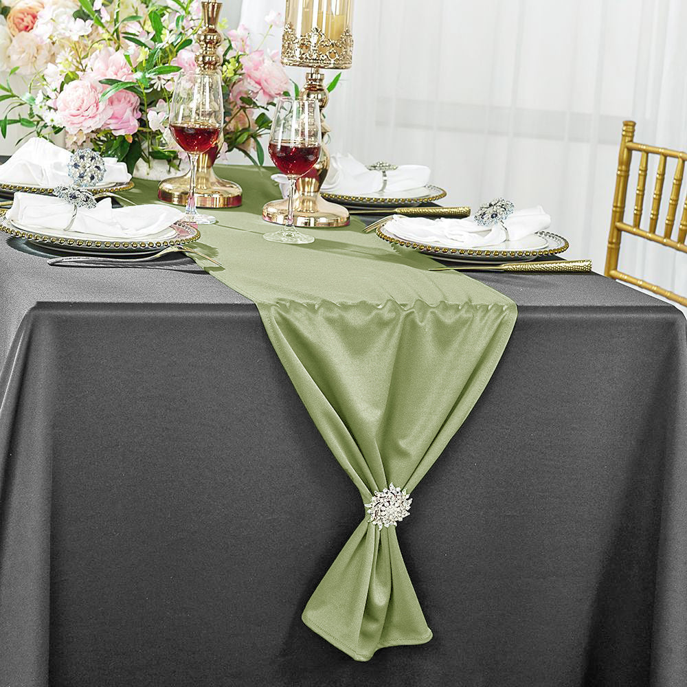 Scuba Table Runner 13x108 Sage Green