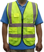 Safety Vest Polyester Fabric - Safety Yellow (1 Unit)