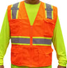 Safety Vest Polyester Fabric - Safety Orange (1 Piece)