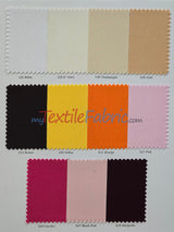 Scuba Double Knit Polyester Fabric - Solid Multiple Colors, 58/60" Width (1 Yard)
