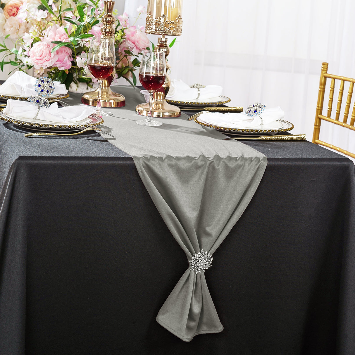Scuba Table Runner 13x108 Silver