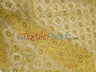Coco Star Sheer Embroidery Fabric - Champagne, Gold, Silver Star Sequins, Double Scallop Lace, 52" Width