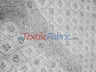 Coco Star Sheer Embroidery Fabric - Champagne, Gold, Silver Star Sequins, Double Scallop Lace, 52" Width