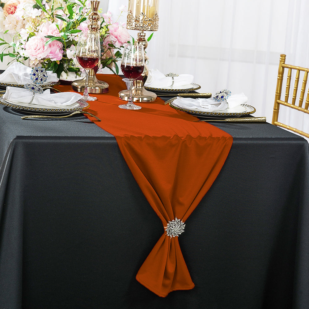 Scuba Table Runner 13x108 Rust/Burnt Orange