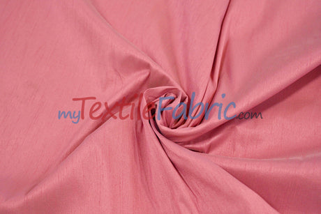Faux Silk Polyester Dupioni Fabric - Solid Texture, 54" Width, Multiple Colors (Yards, Bolts, Sample Swatch)