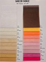 IFR Sheer Voile Polyester Fabric - 40 Colors, Sheer, 120" Wide, 120 Yard Bolt (1 Bolt)