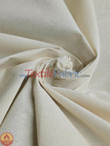 Natural Muslin Cotton Fabric - Fire Retardant, Natural, 125" Width (By The Yard)