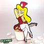 Hello Nurse - Red Glitter - Enamel Pin