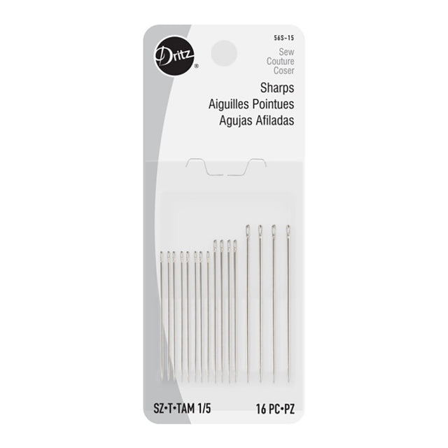 Dritz Sharps Hand Needles - Size 1/5 - 16pc