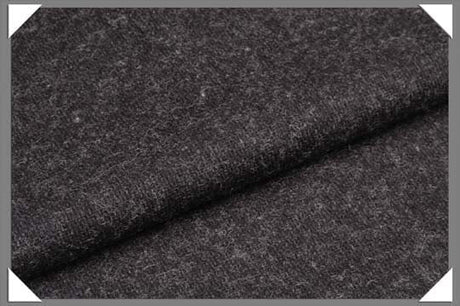 Dark Grey 100 Percent Wool Flannel Fabric - 58/60" Wide