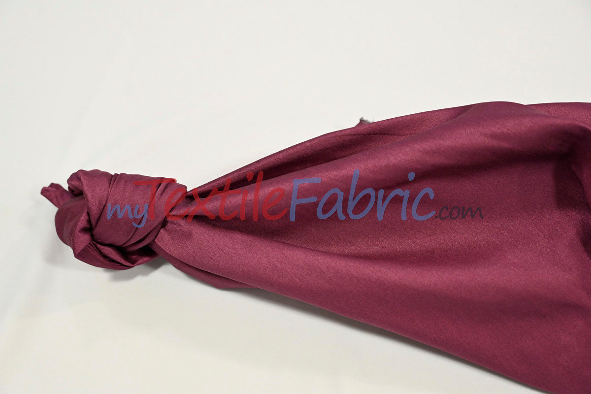 Faux Silk Polyester Dupioni Fabric - Solid Texture, 54" Width, Multiple Colors (Yards, Bolts, Sample Swatch)