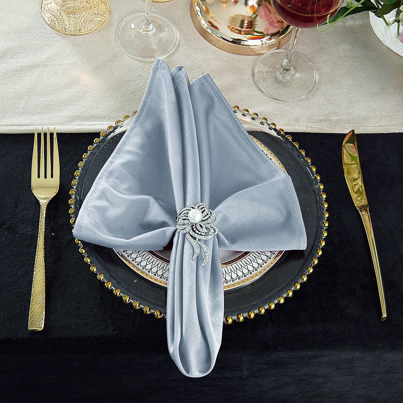 Scuba Dinner Napkin Sample 20x20 Dusty Blue