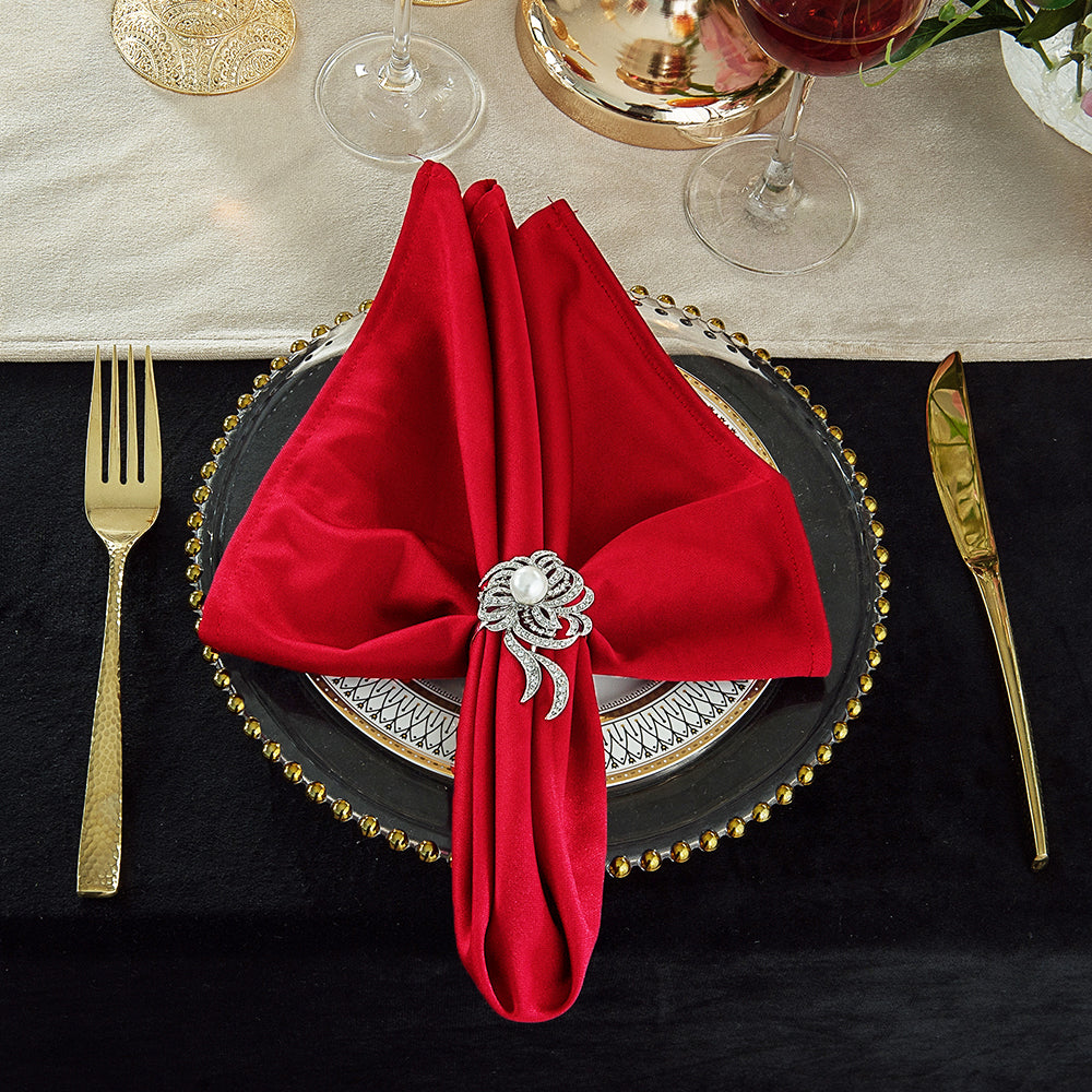 Scuba Dinner Napkin Sample 20x20 Red