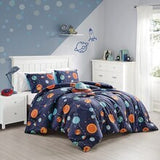 Multi Color Galaxy Universe 3 Piece Comforter Set