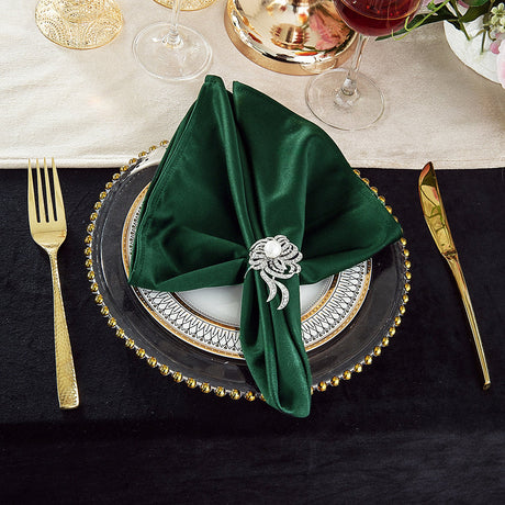 Scuba Dinner Napkins 20x20 Hunter Green