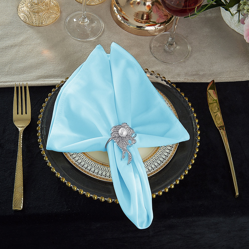 Scuba Dinner Napkin Sample 20x20 Baby Blue
