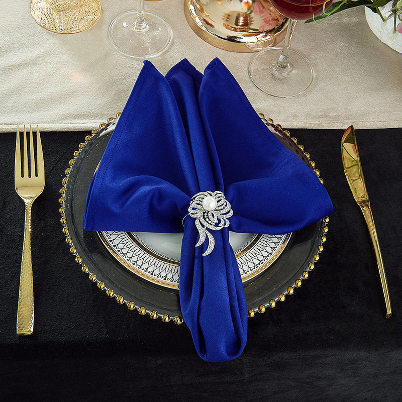 Scuba Dinner Napkin Sample 20x20 Royal Blue