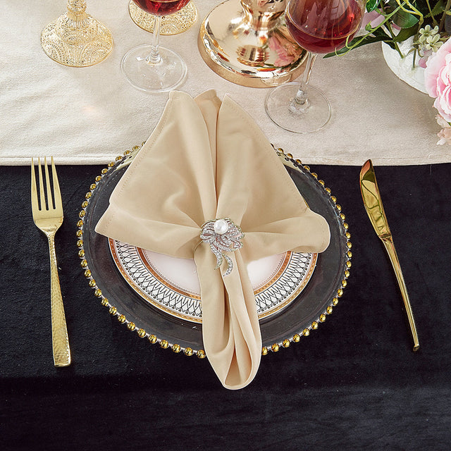 Scuba Dinner Napkin Sample 20x20 Champagne