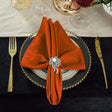 Scuba Dinner Napkins 20x20 Rust/Burnt Orange