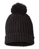 Gorro de punto grueso con cable Chunky