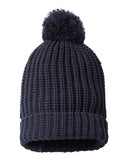 Gorro de punto grueso con cable Chunky