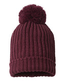 Gorro de punto grueso con cable Chunky