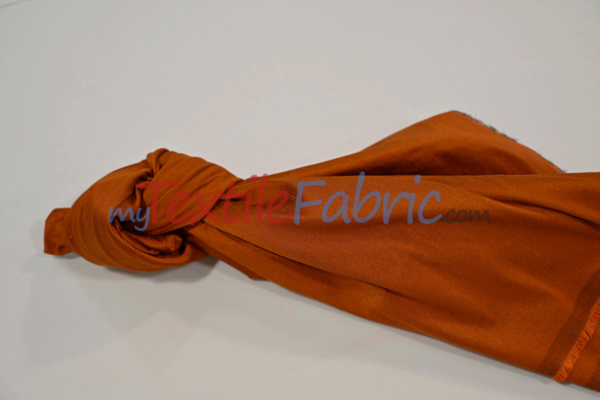 Faux Silk Polyester Dupioni Fabric - Solid Texture, 54" Width, Multiple Colors (Yards, Bolts, Sample Swatch)