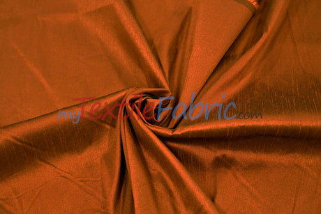 Faux Silk Polyester Dupioni Fabric - Solid Texture, 54" Width, Multiple Colors (Yards, Bolts, Sample Swatch)