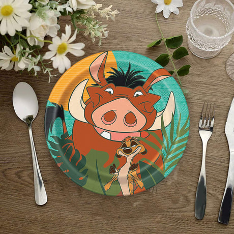 8 Count The Lion King Paper Dessert Plates 7 Inch Disposable Party Tableware for Kids Birthday Celebration