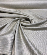 Interconnected Solid Beige Polyester Fabric - Woven Textured, 54" Width (1 Yard)