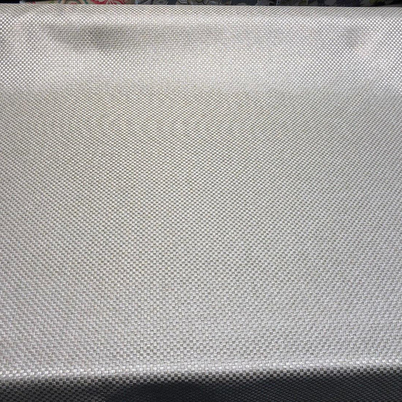 Interconnected Solid Beige Polyester Fabric - Woven Textured, 54" Width (1 Yard)