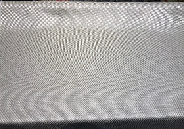 Interconnected Solid Beige Polyester Fabric - Woven Textured, 54" Width (1 Yard)