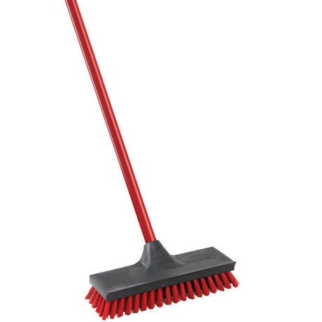 Libman Floor Scrub Brush and Handle, 10.5" x 3.5"