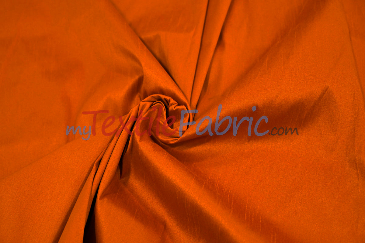Faux Silk Polyester Dupioni Fabric - Solid Texture, 54" Width, Multiple Colors (Yards, Bolts, Sample Swatch)
