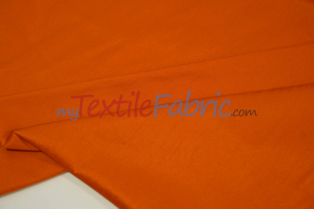 Faux Silk Polyester Dupioni Fabric - Solid Texture, 54" Width, Multiple Colors (Yards, Bolts, Sample Swatch)
