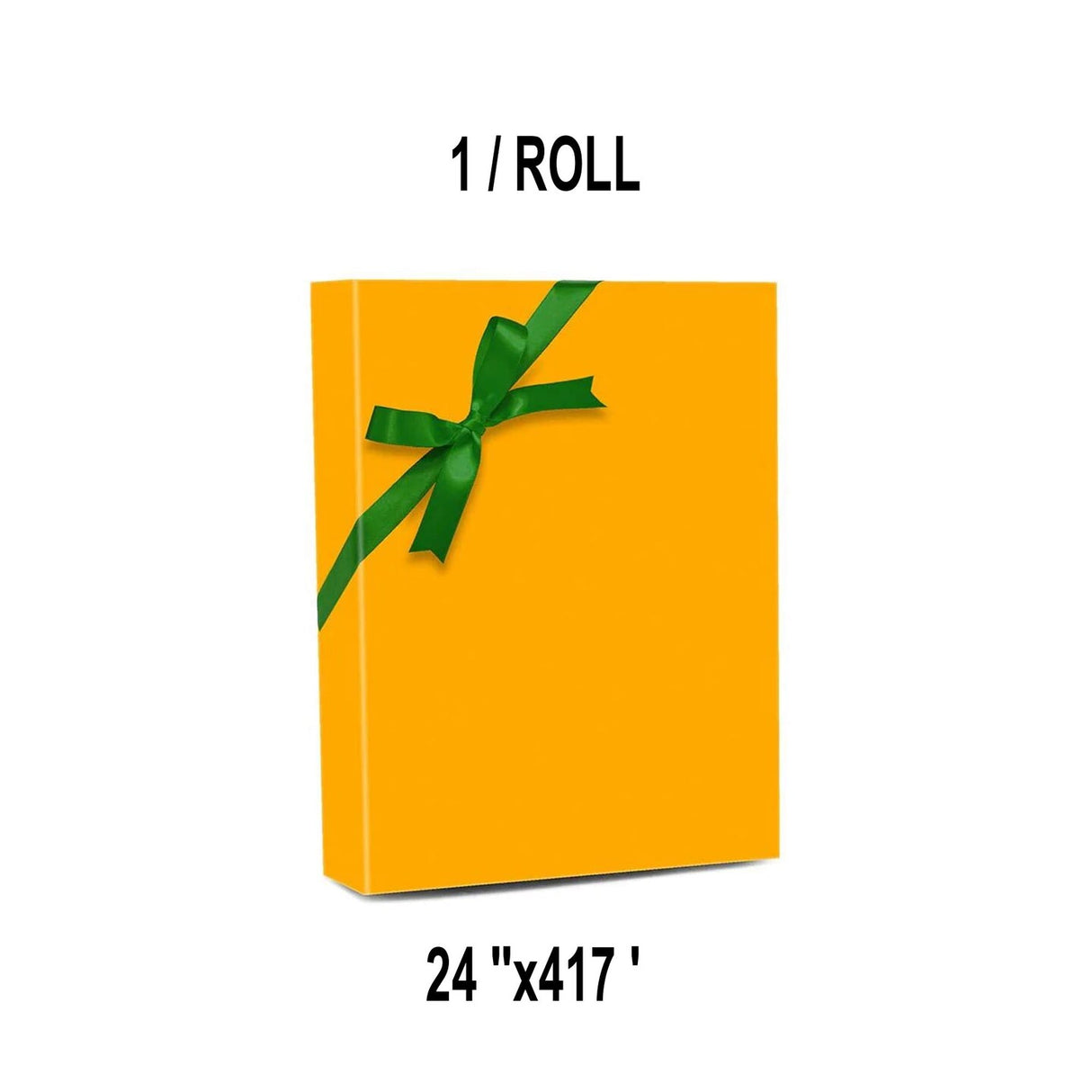 Durable Solid Wrapping Paper 24" x 417' 60 lbs for Everyday Gifting
