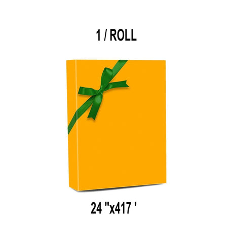 Durable Solid Wrapping Paper 24" x 417' 60 lbs for Everyday Gifting