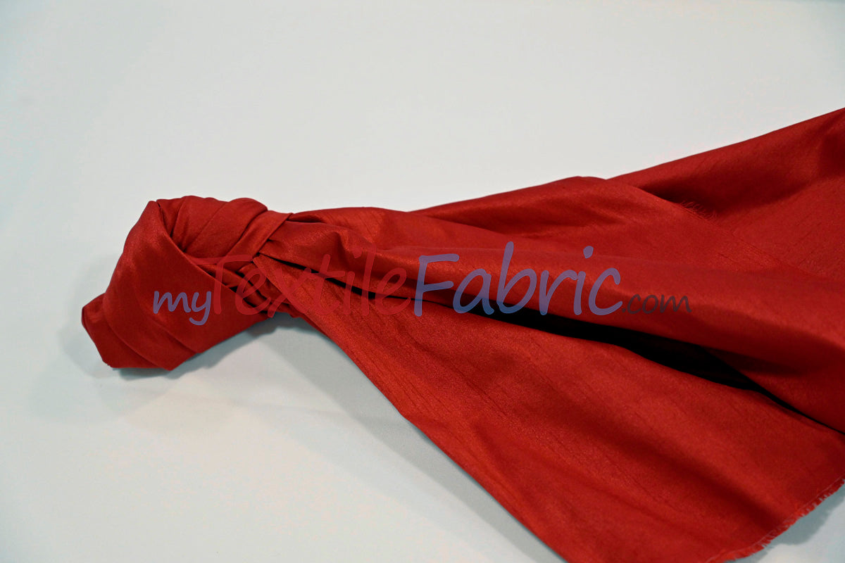 Faux Silk Polyester Dupioni Fabric - Solid Texture, 54" Width, Multiple Colors (Yards, Bolts, Sample Swatch)