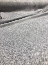 Freddie Steel Soft Chenille Upholstery Fabric - Steel Herringbone, 58" Width (1 Yard)