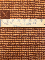 Wool Houndstooth Brown Beige
