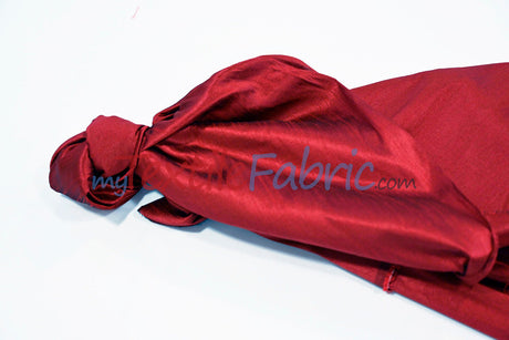 Faux Silk Polyester Dupioni Fabric - Solid Texture, 54" Width, Multiple Colors (Yards, Bolts, Sample Swatch)