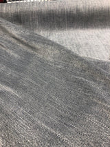 Freddie Dark Metal Soft Chenille Upholstery Fabric - Dark Metal Herringbone, 58" Width (1 Yard)