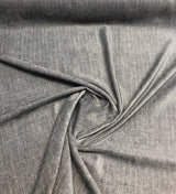 Freddie Dark Metal Soft Chenille Upholstery Fabric - Dark Metal Herringbone, 58" Width (1 Yard)