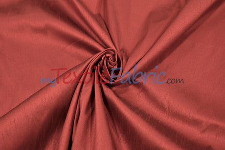 Faux Silk Polyester Dupioni Fabric - Solid Texture, 54" Width, Multiple Colors (Yards, Bolts, Sample Swatch)
